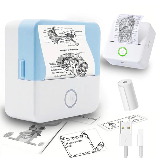Mini HD Portable Label Thermal Printer Endurance Bluetooth Printer for Student