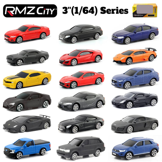 1/64 Diecast Toy Car Model Miniature 3-Inch Free Wheels Collection