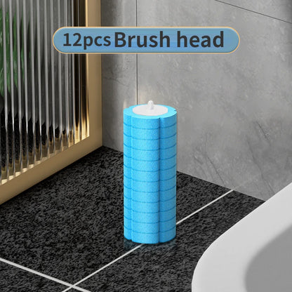Disposable Toilet Brush Replaceable Wall-Mounted Long Handle