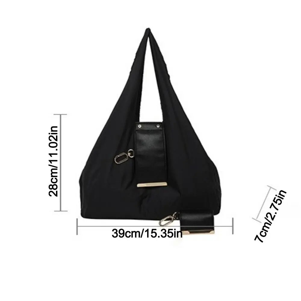 Mini Keychain Tote Bag with Key Ring Foldable