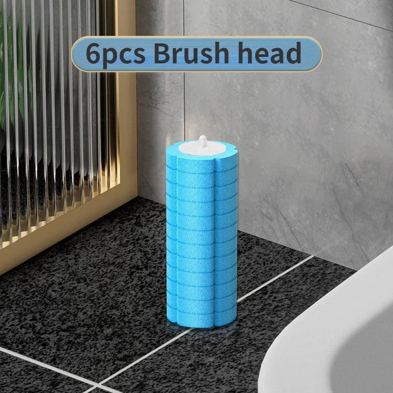 Disposable Toilet Brush Replaceable Wall-Mounted Long Handle