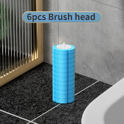 Disposable Toilet Brush Replaceable Wall-Mounted Long Handle
