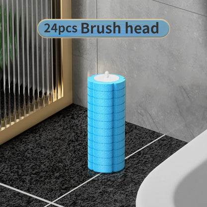Disposable Toilet Brush Replaceable Wall-Mounted Long Handle