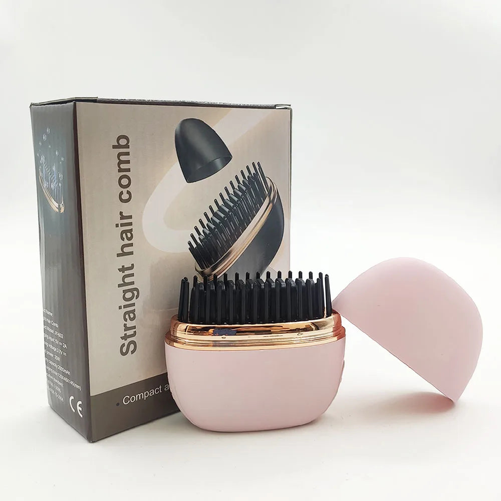 USB Charging Hair Straightener Brush