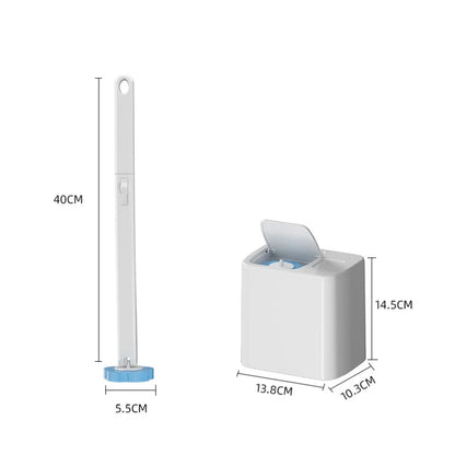 Disposable Toilet Brush Replaceable Wall-Mounted Long Handle