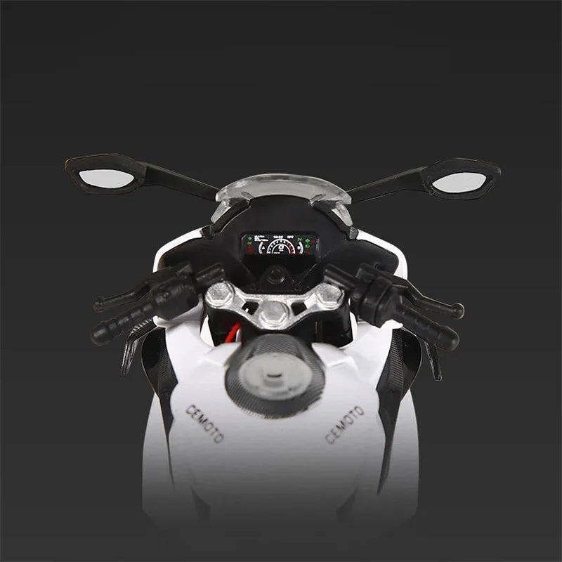 1/12 CFMOTO 450SR Alloy Racing Motorcycle Model Simulation Diecast Metal Street Sports Motorcycle Model Sound Light Kid Toy Gift