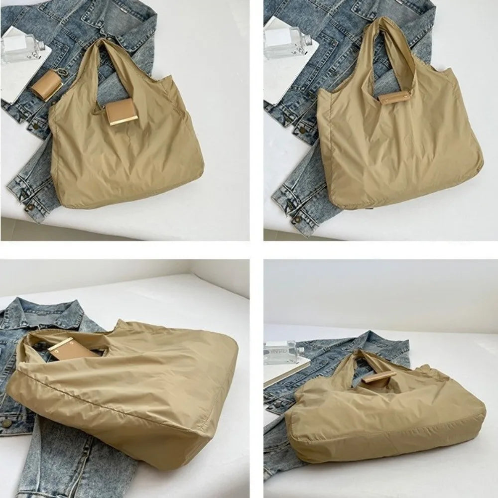 Mini Keychain Tote Bag with Key Ring Foldable