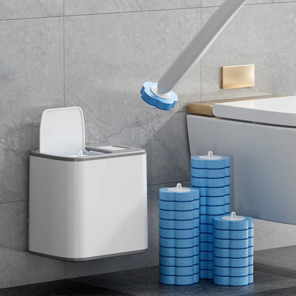 Disposable Toilet Brush Replaceable Wall-Mounted Long Handle